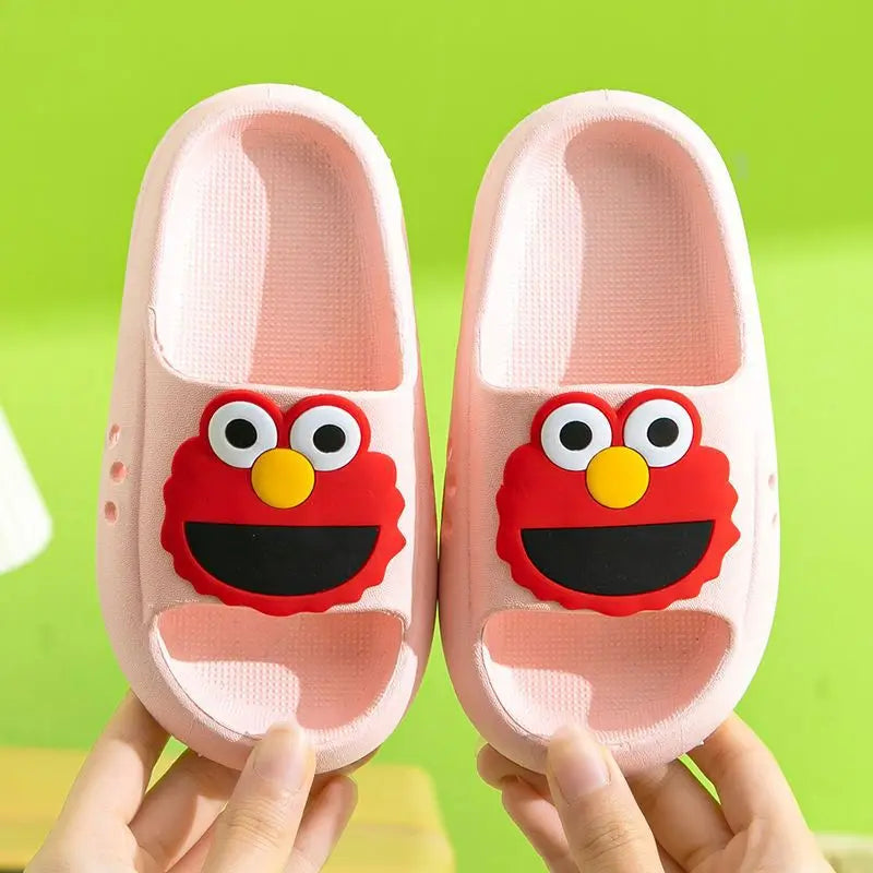 EVA Children's Slippers Cute Cartoon Boys and Girls' Toddler Bean Shoes Medium and Large Kids' Parent-Child Summer Sandals