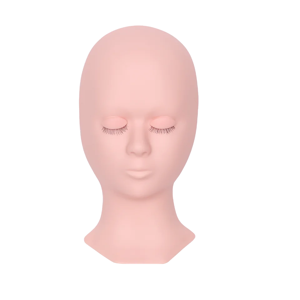Lashprofessor Mannequin Head For Eyelash Extension With Practice Silicone Mannequin Head Lashes Extension Cosmetic Model Supplie