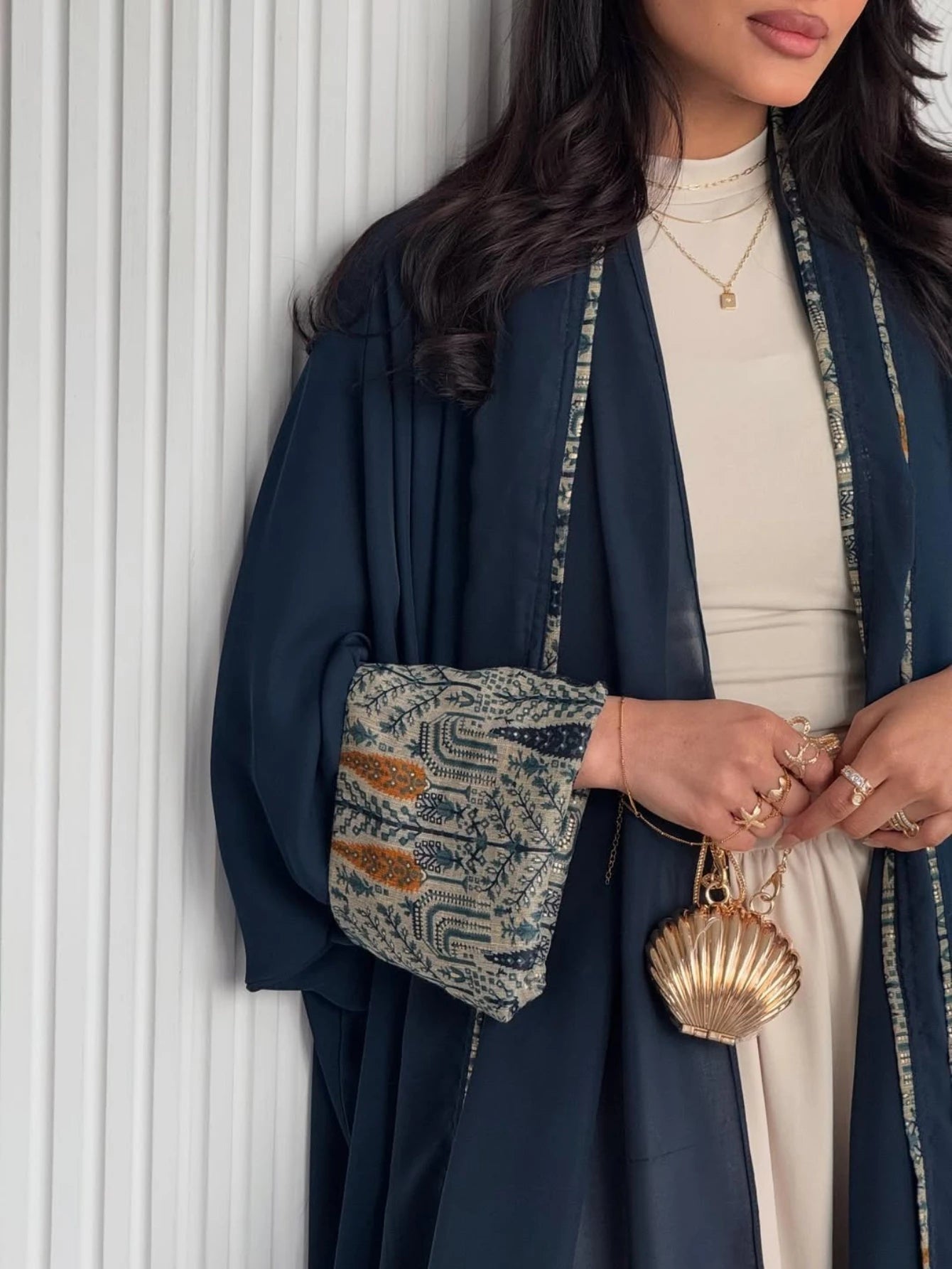 Muslim Women Abayas +Hajib 2pcs Islamic Kaftans Casual Maxi Dresses Arabian Jilbabs Middle Eastern Full Sleeve Open Front Abaya