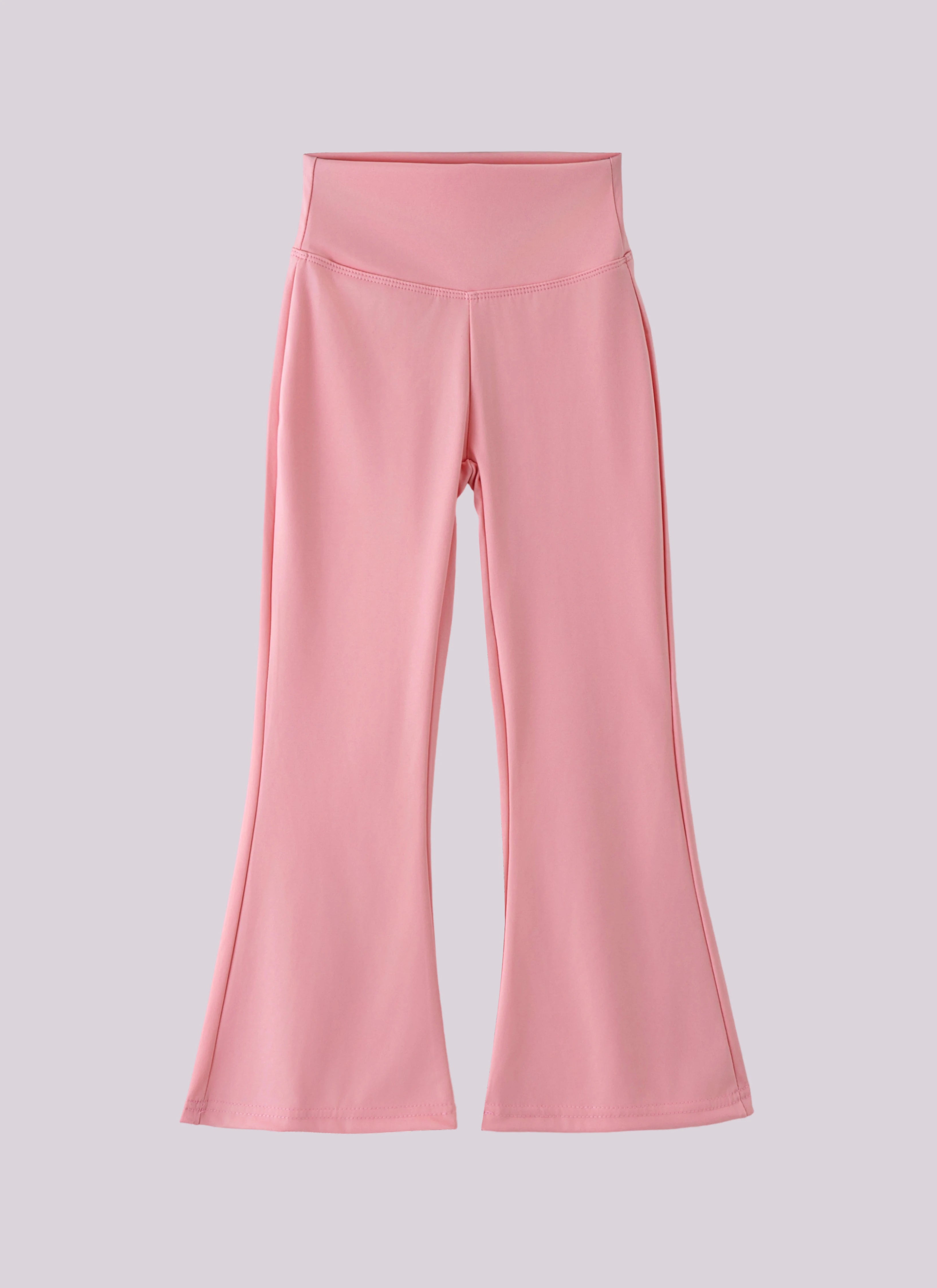 Girls Flared Pants High Waist Yoga Leggings Teenagers Stretch Elastic Waistband Kids Sportswear Trousers Autumn Spring