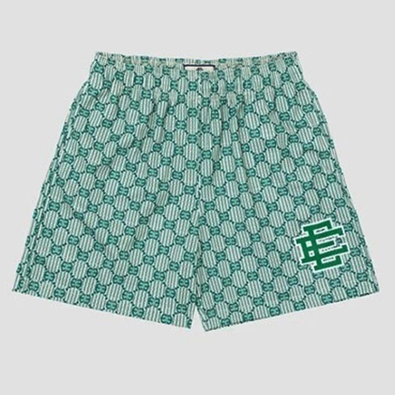 Summer Eric Emanuel EE Basic Mesh Short Classic Floral Printed Gym Shorts Men's Gym Basketball Sports Beach Men Shorts
