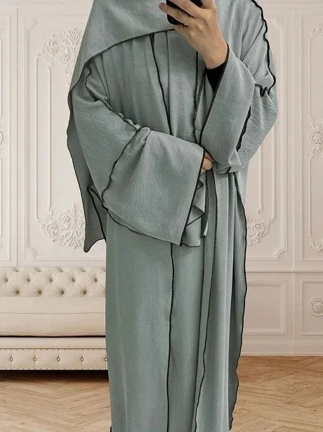 Fashionable Muslim Women's Dubai Robe Outerwear Long Dress Arab Style Clothing Cross-Border Middle East Women's Fashion