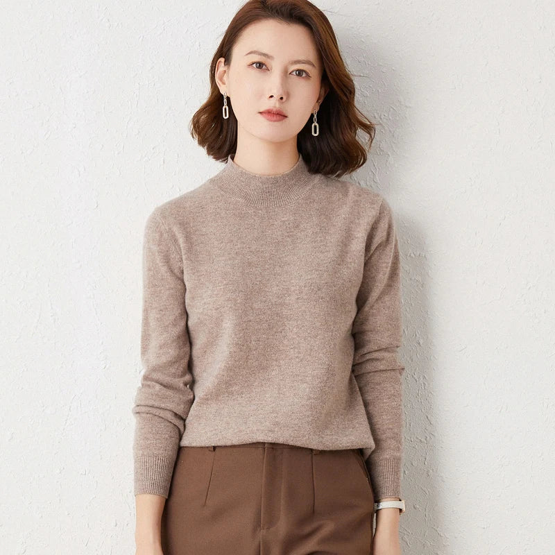 Women’s Slim Turtleneck Knit Sweater