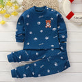 Autumn Cotton Sleepwear Pajamas for Girls Boys Long Sleeve Tops+Pants Suits Fashion Spring Home Clothing Baby Kid Sleep Costume