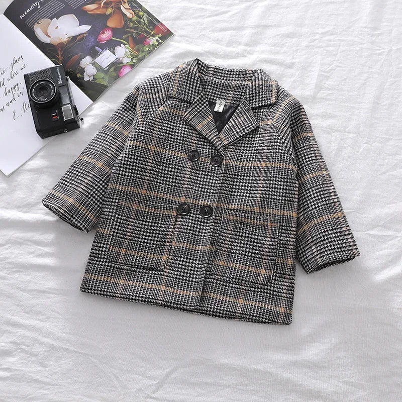 British Style Boys Long Jacket