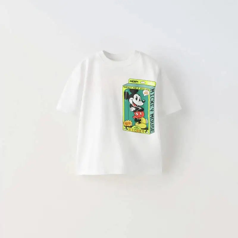 New Design Fashion Tops Cute Print Short Sleeve