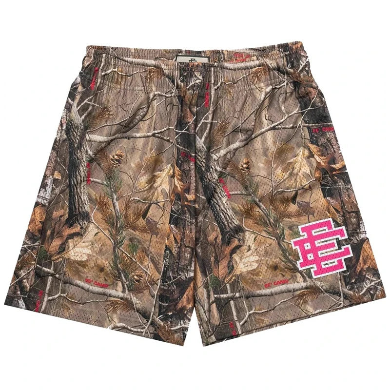 Summer Eric Emanuel EE Basic Mesh Short Classic Floral Printed Gym Shorts Men's Gym Basketball Sports Beach Men Shorts