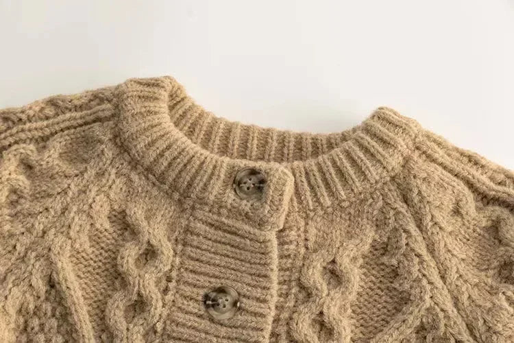 Autumn Sweater Children's Clothes Sweater Knit Cardigan for Girls Boys Long Sleeve Keep Warm Thickened Jacket Outfit Coat