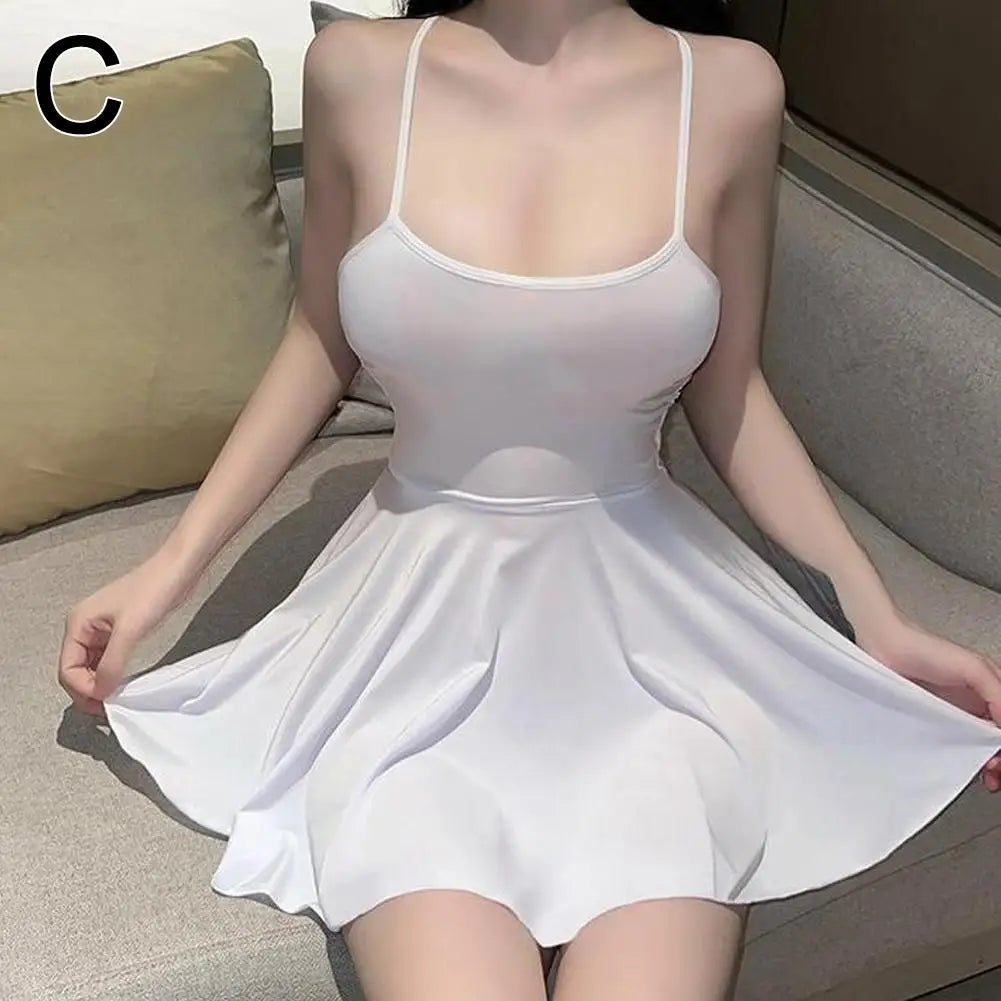 Sexy Pleated Micro Mini Dress for Women