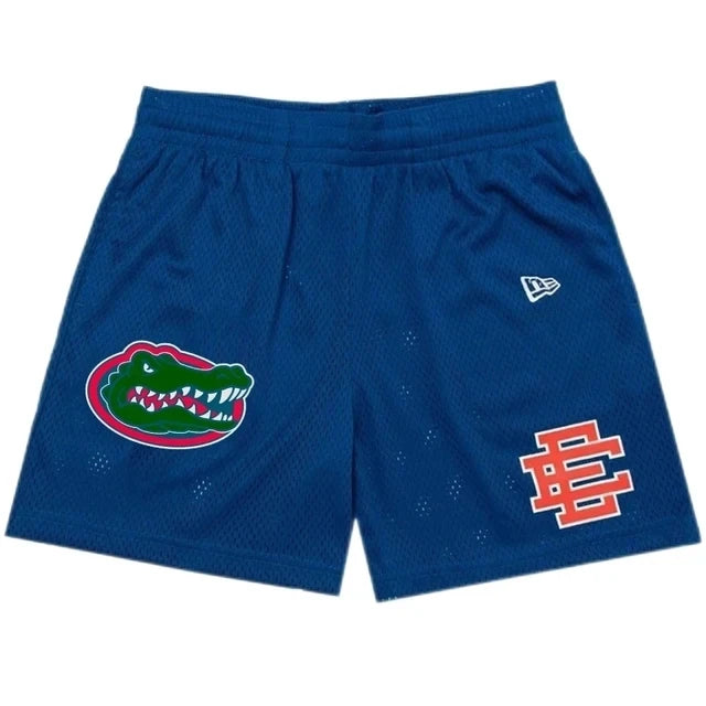 New Summer EE Eric Emanuel Basic Mesh Short Classic Floral Printed Gym Shorts Men's Gym Basketball Sports Casual Shorts Men