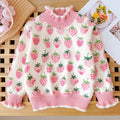 Girls' Sweater Autumn/Winter New Thickened Fashion Children's Knitted Sweater Girls' Top Sweet and Cute