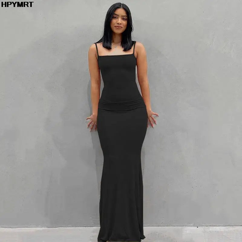 Spring Women’s Satin Slip Maxi Dress