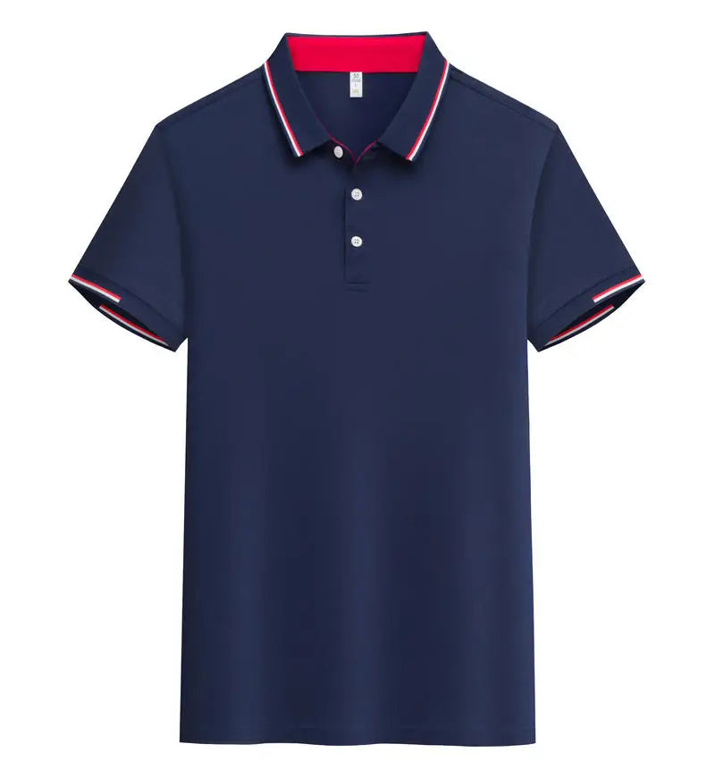 Summer New Polo Shirt Stritching Men's Cool And Breathable Shorts Sleeve Polo S-4XL Men Tee Shirt Casual Sweat-absorbing Top