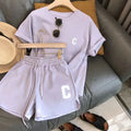  Loose Short Sleeve Top & Shorts Set