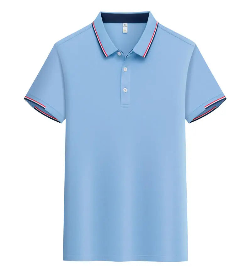 Summer New Polo Shirt Stritching Men's Cool And Breathable Shorts Sleeve Polo S-4XL Men Tee Shirt Casual Sweat-absorbing Top