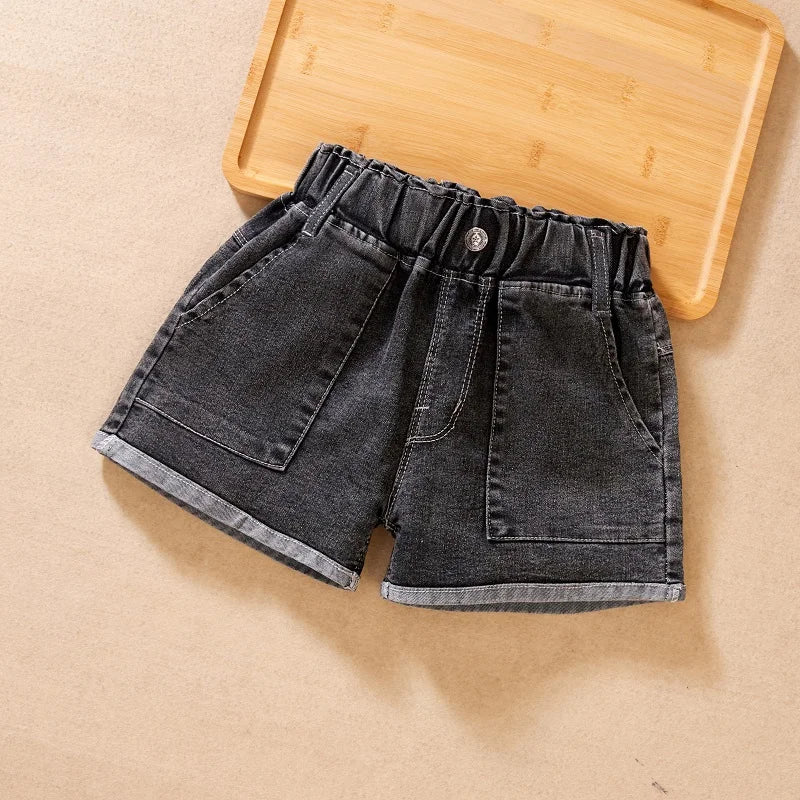 IENENS Kids Baby Girls Summer Denim Clothing Shorts Pants Jeans Clothes Children Girl Casual Short Trousers Infant Bottoms