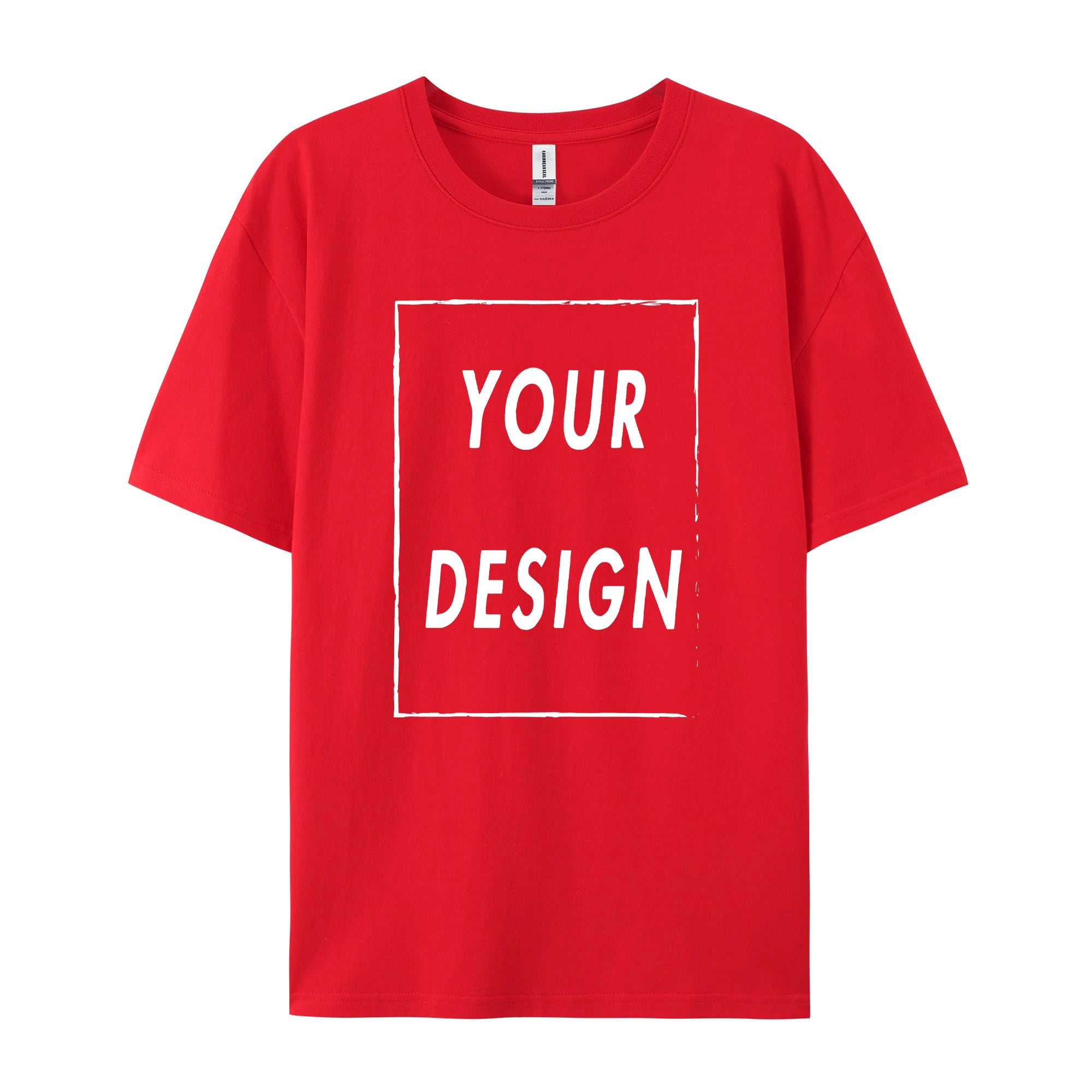 180g Custom Women Men Customised Printed 100% Cotton Short Sleeve Your Logo Photo Brand Text Tee Personalize Graphic Clothing