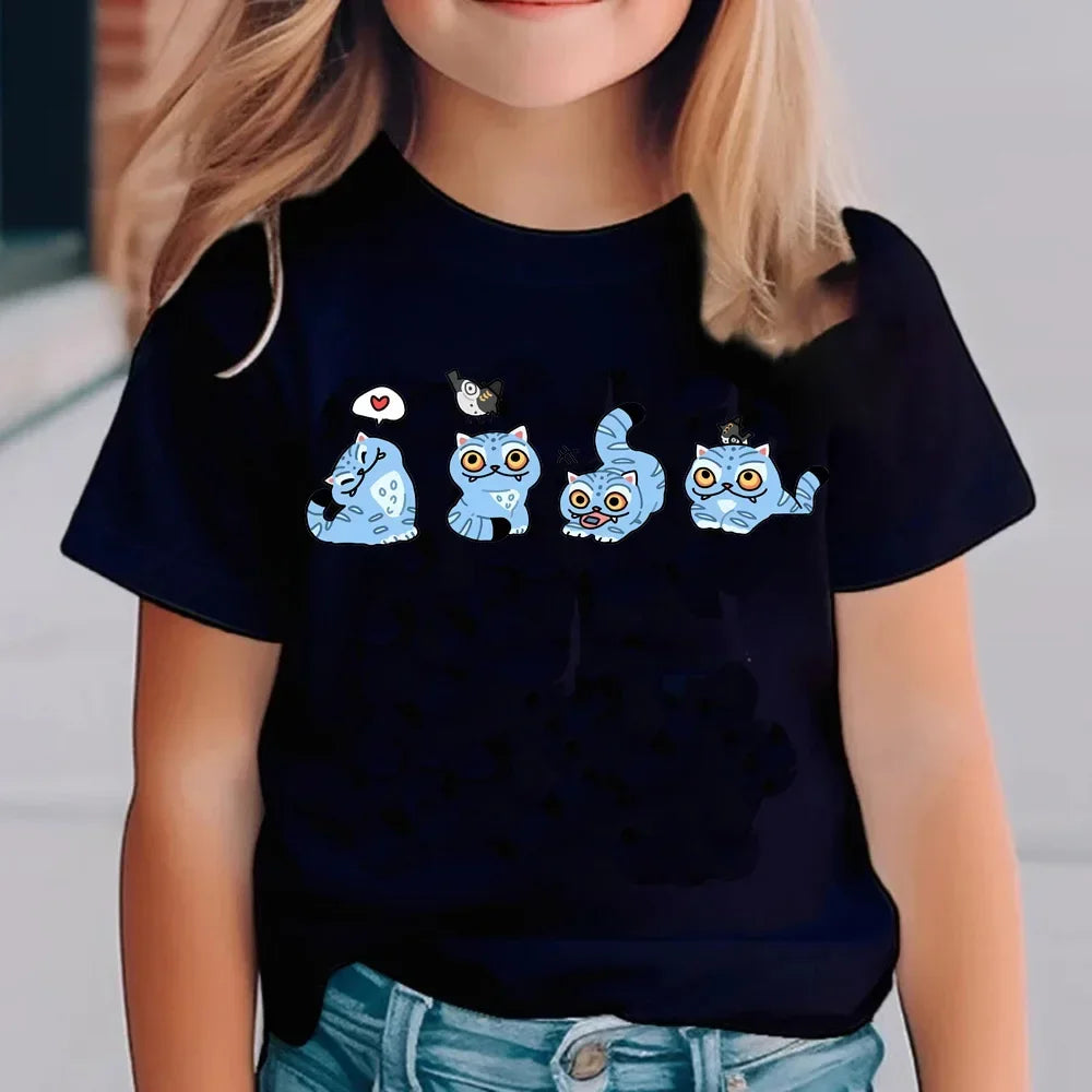Kpop Demon Hunters Kids T-Shirt Short Sleeve Saja Harajuku Style Cute Unisex Kdis Top for Boys And Girls