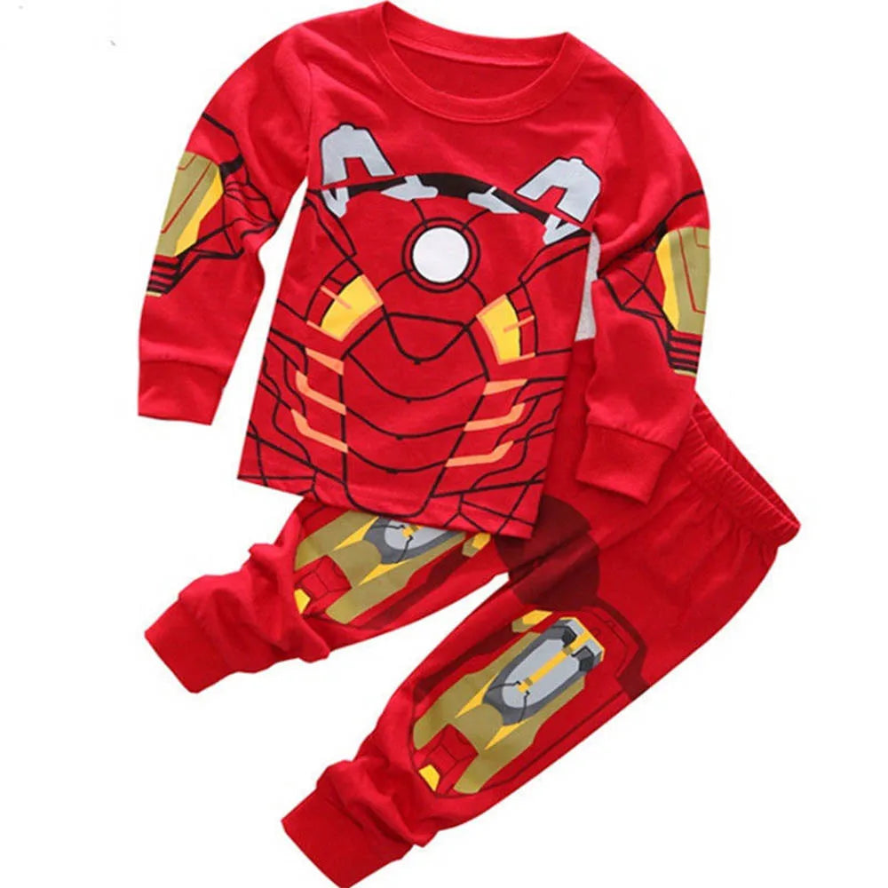 Little Boys Clothing Pajamas Sets Toddler Girl Sleepwear Cotton Pijama Kids Pyjama Long Sleeve Two Pieces Set 2 to 3 5 6 7 Years