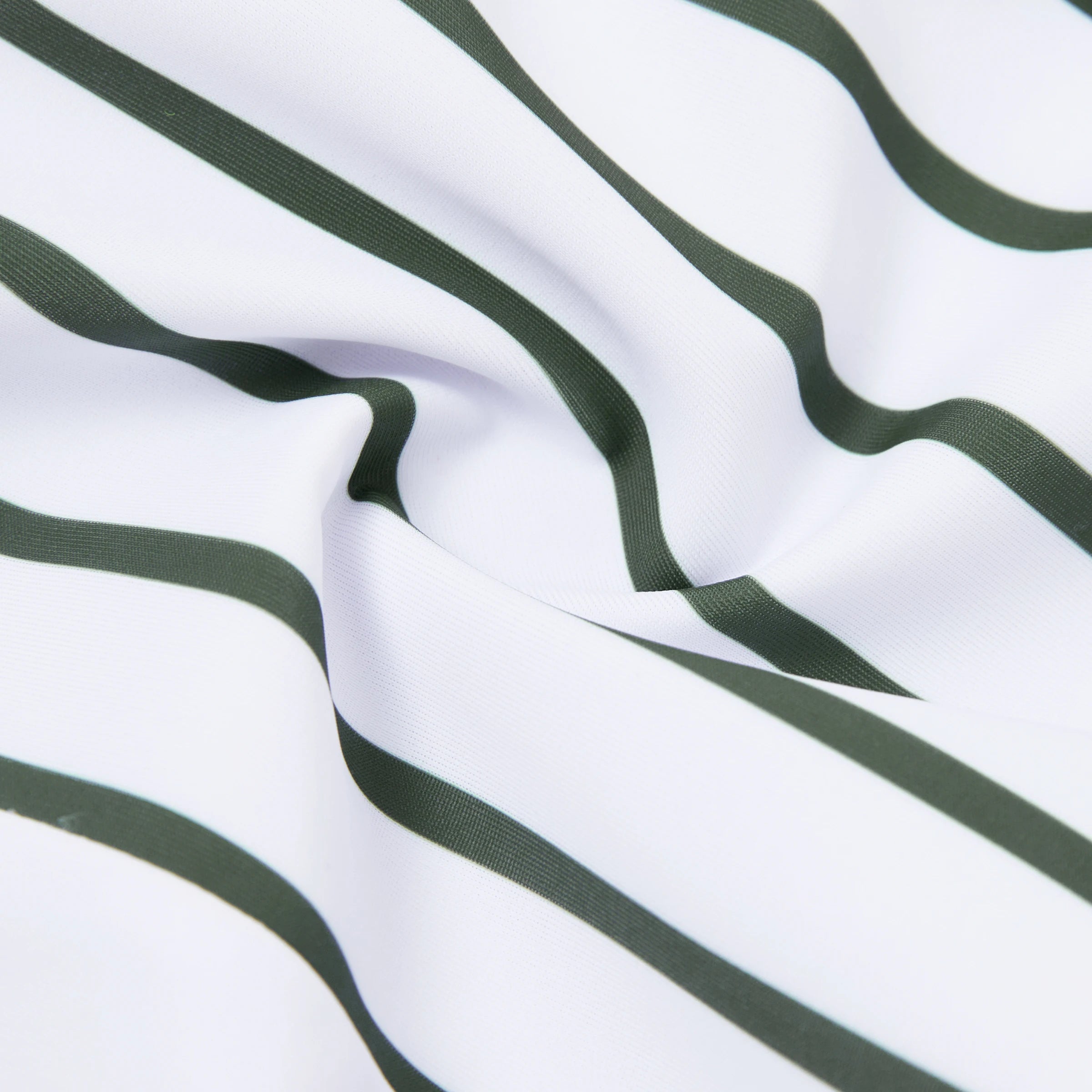 PatPat Olive Green Stripe Boys' Swim Trunks