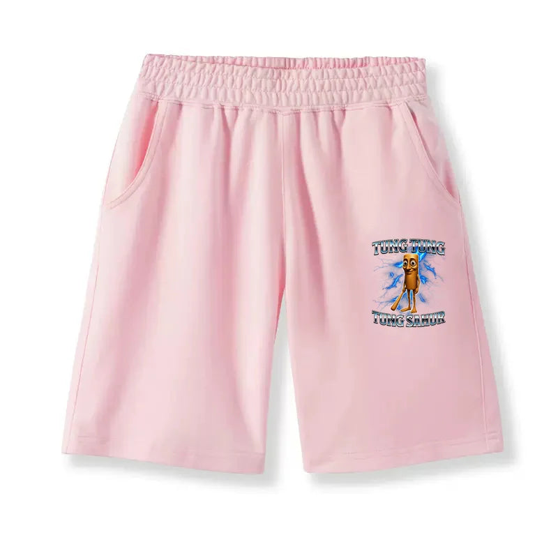 Children Italian Brainrot Shorts Boys Girl Sports Pants Tungtungtung Sahur Tralalero Tralala Half Pant