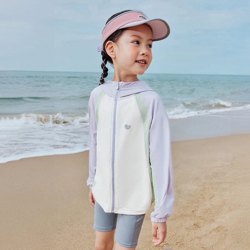 Mini Bala Boys Girls UPF50+ Cool Touch Sun Protection Jacket Lightweight Summer Baby Protective Outerwear