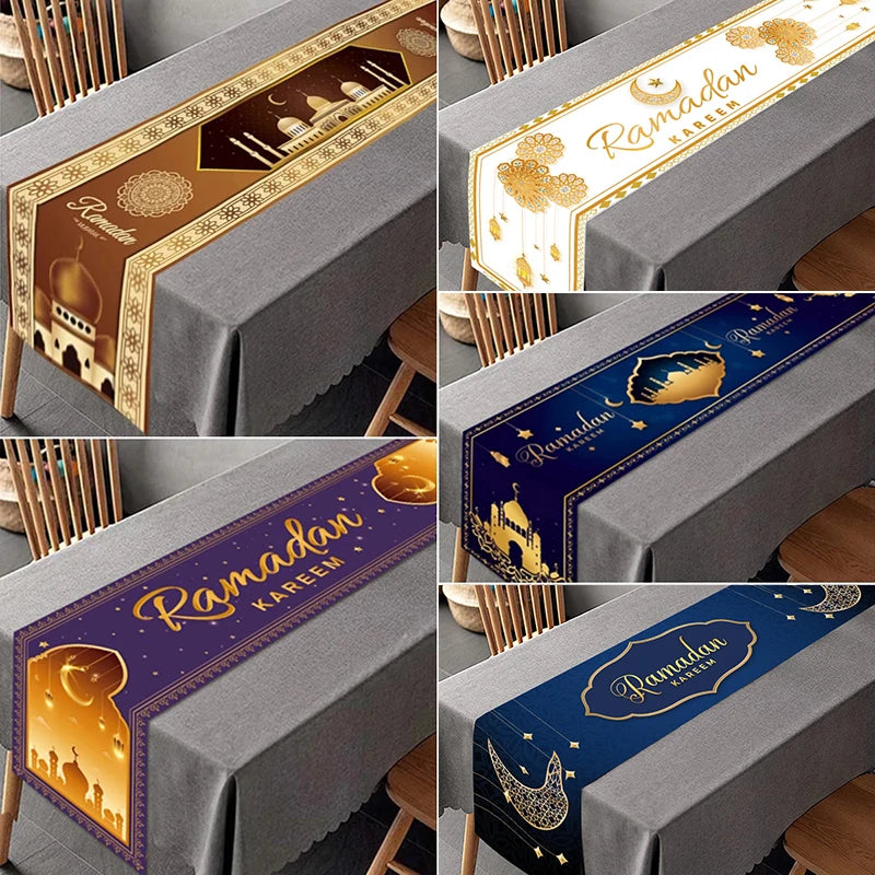 Ramadan Decoration Table Runner EID Mubarak Decor For Home Tablecloth Ramadan Kareem Islamic Muslim Party Eid Al Adha Gifts 2026