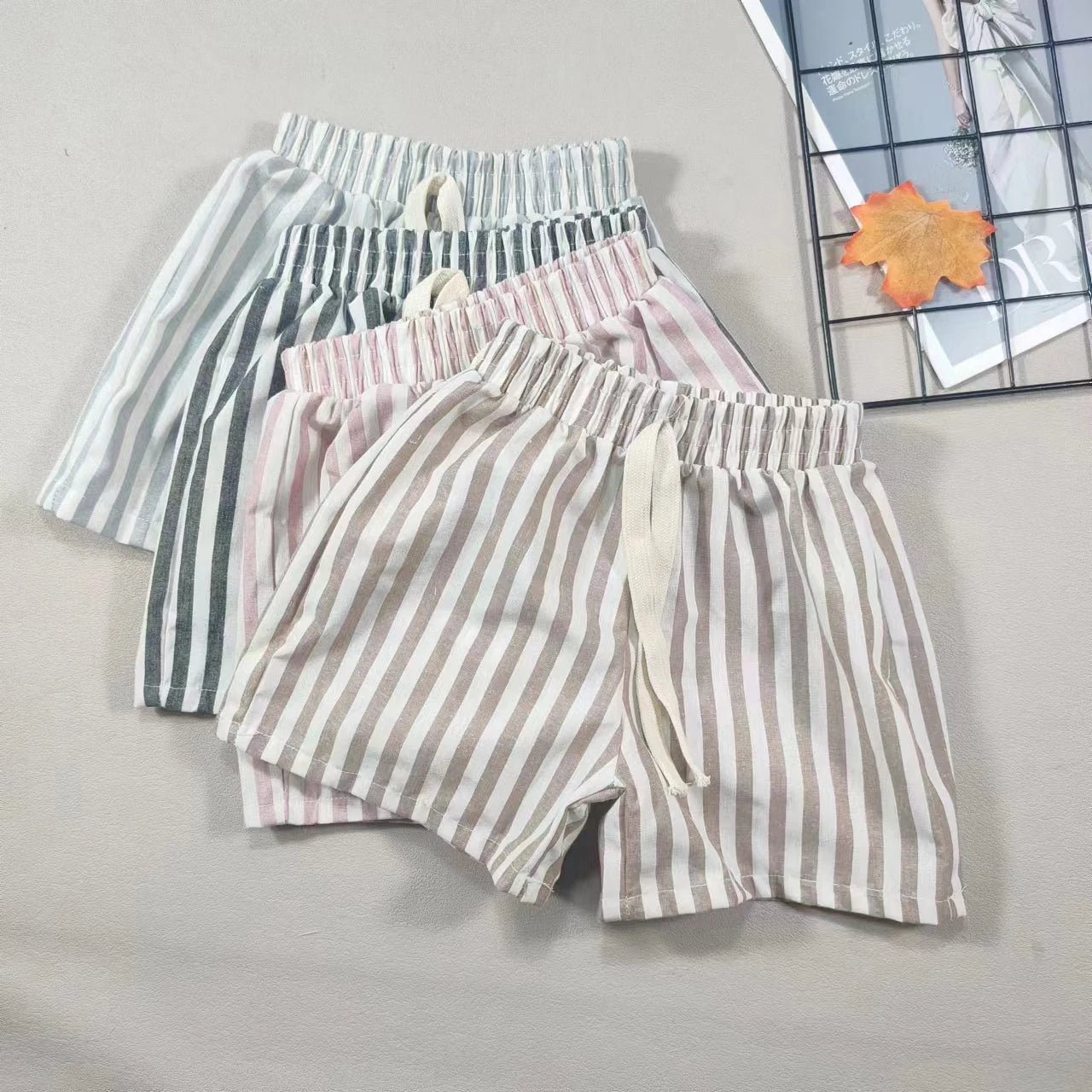 Children's Shorts Children's Pants Single Item Pants Pure Cotton Boys Casual Pants Girls Shorts Baby Jackets Pants British Style