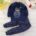 Autumn Cotton Sleepwear Pajamas for Girls Boys Long Sleeve Tops+Pants Suits Spring Fashion Home Clothing Baby Kid Sleep Costume