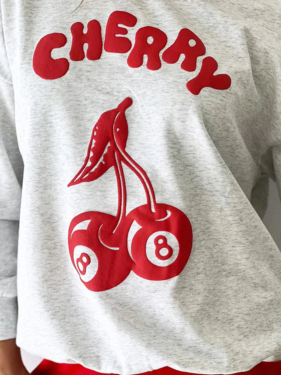 Women s Winter Oversized Hoodie with Vintage Rose Embroidery and Fleece Lining Warm Pullover Sweatshirt Coat