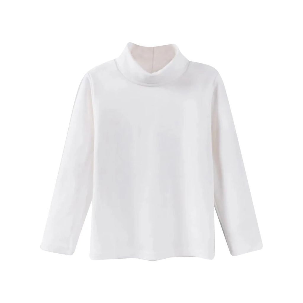 Girls Cute Tops High Neck Solid Long Sleeve Round Neck Pullover Party Birthday School Sweaters Fall/Winter Turtleneck Sweater