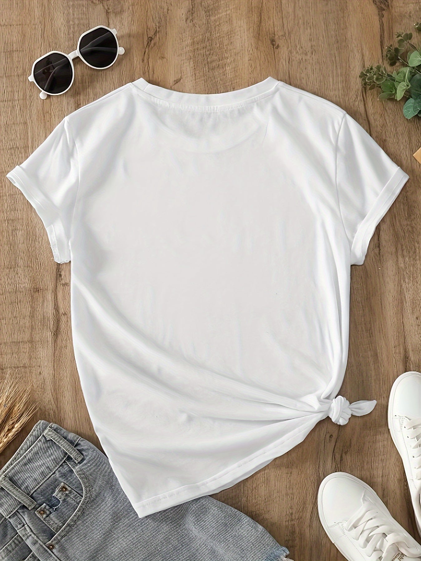 New Fashion Trend NOPE Large Letter Printed Round Neck Summer Women'S Short Sleeve T-Shirt