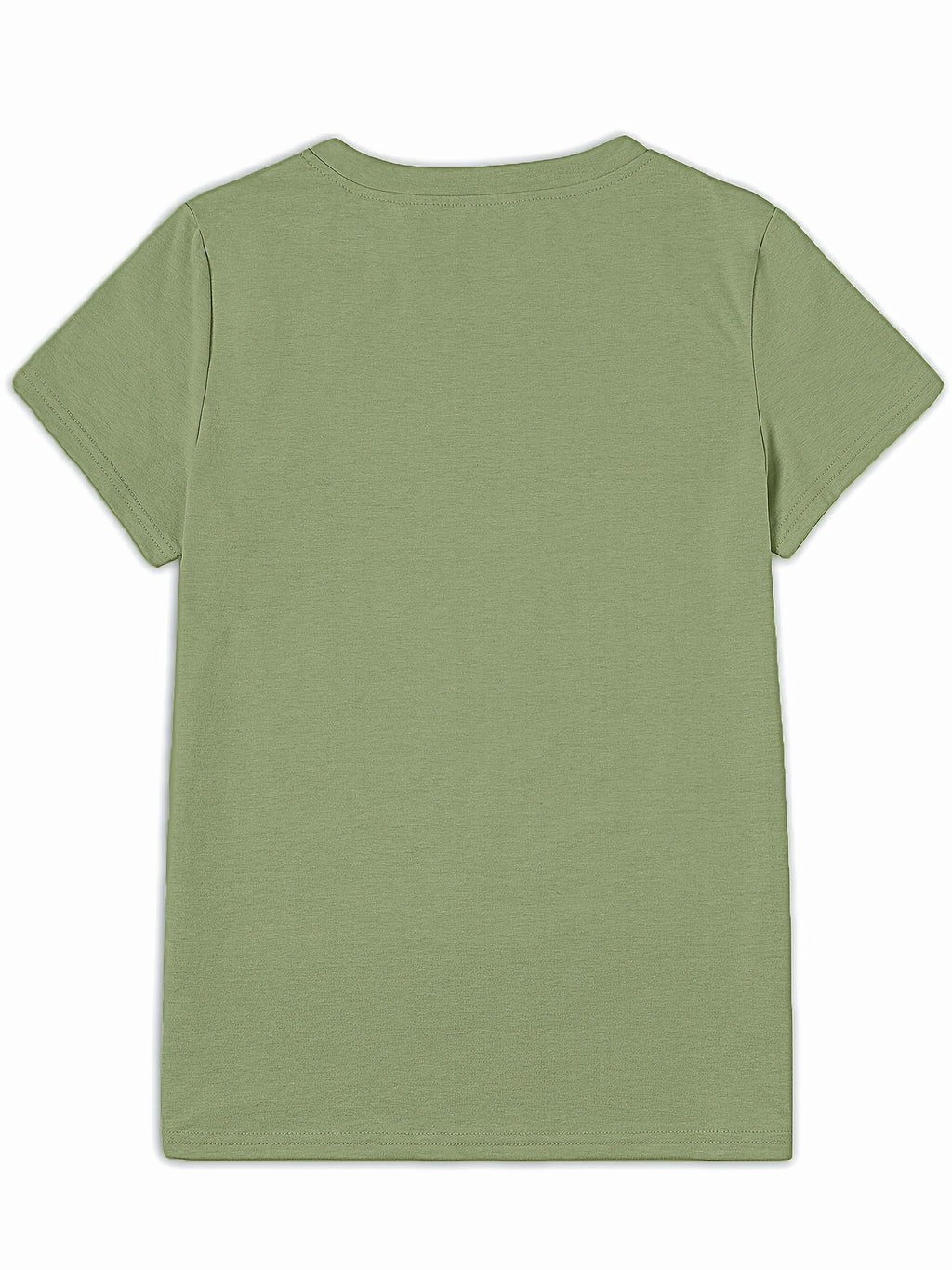 Daisy Flower Print Women's Summer Outfit Combined Version Round Neck T-shirt