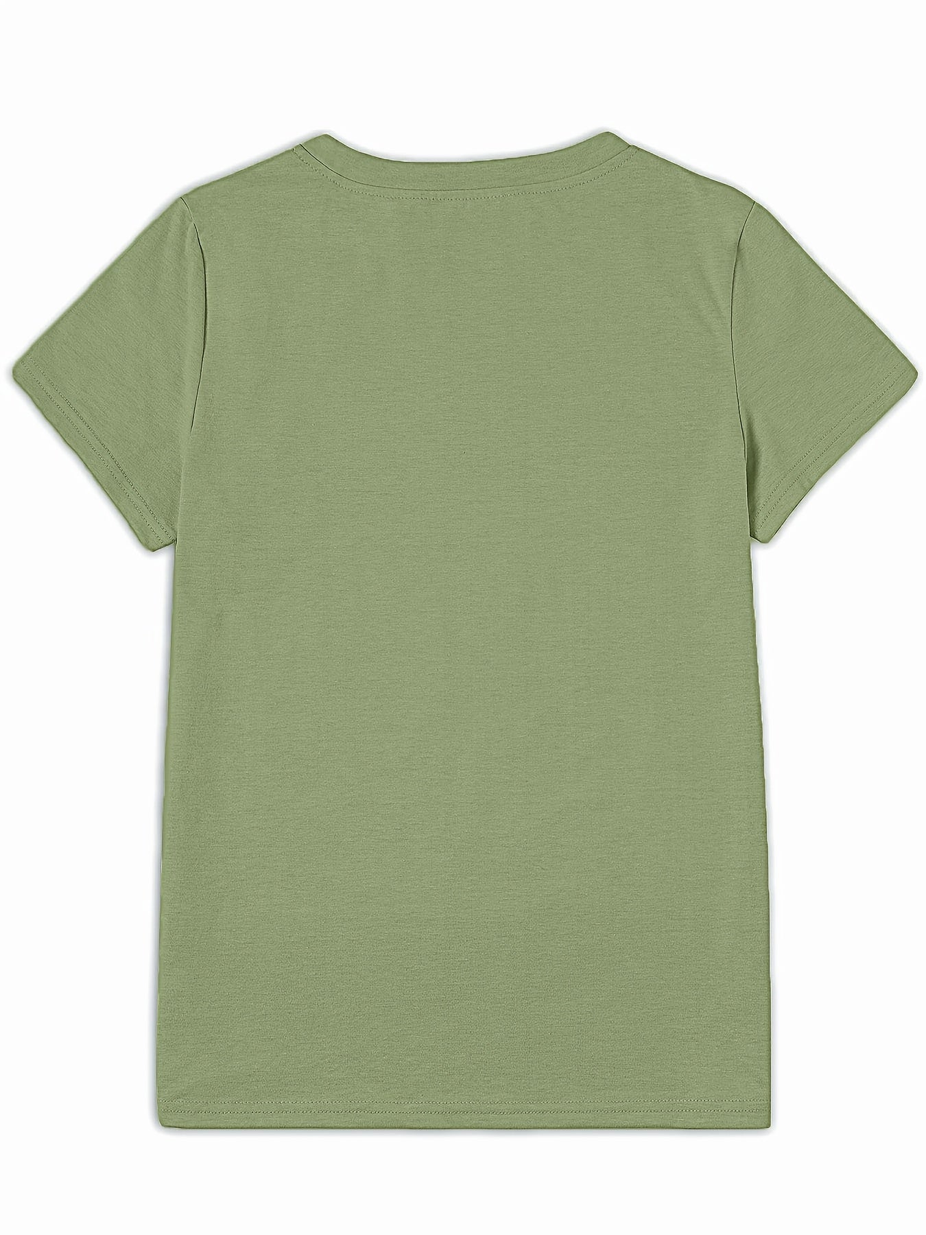 Daisy Flower Print Women's Summer Outfit Combined Version Round Neck T-shirt