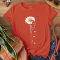 7040[2023 New Arrival Small Version Daisy Heart Print T-Shirt]