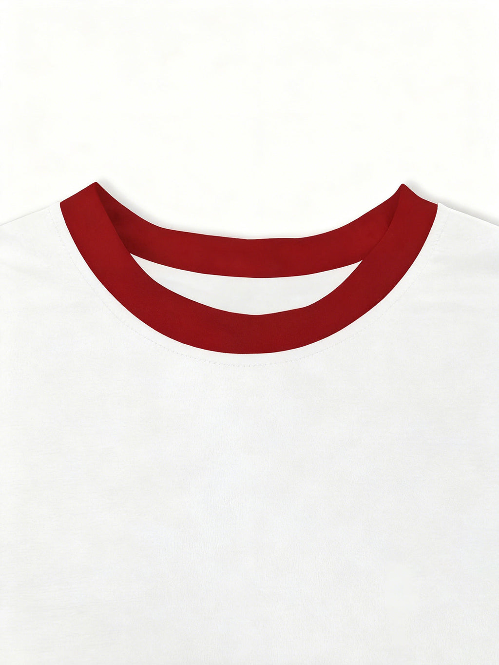 Women'S Stylish Summer Short-Sleeve Pullover Top with Beautiful Contrasting Colors