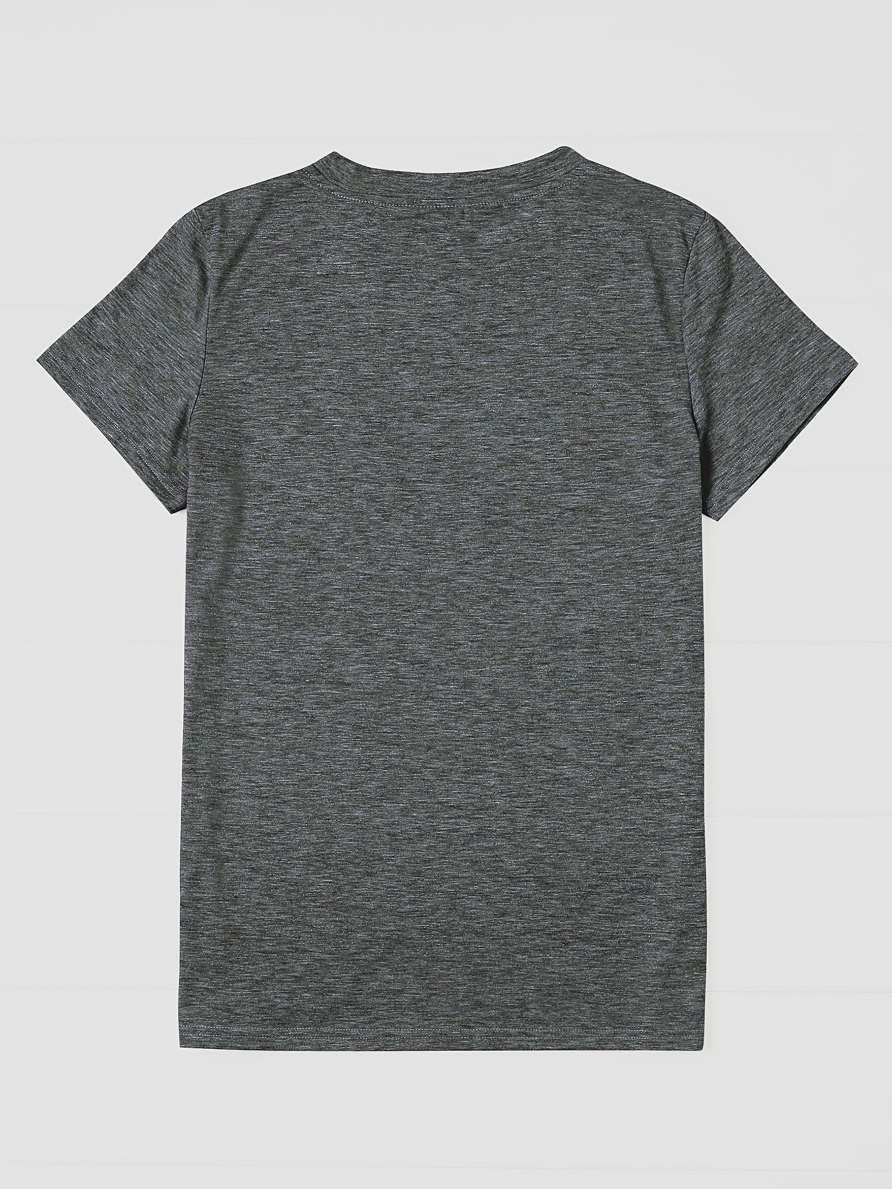 Daisy Flower Print Women's Summer Outfit Combined Version Round Neck T-shirt