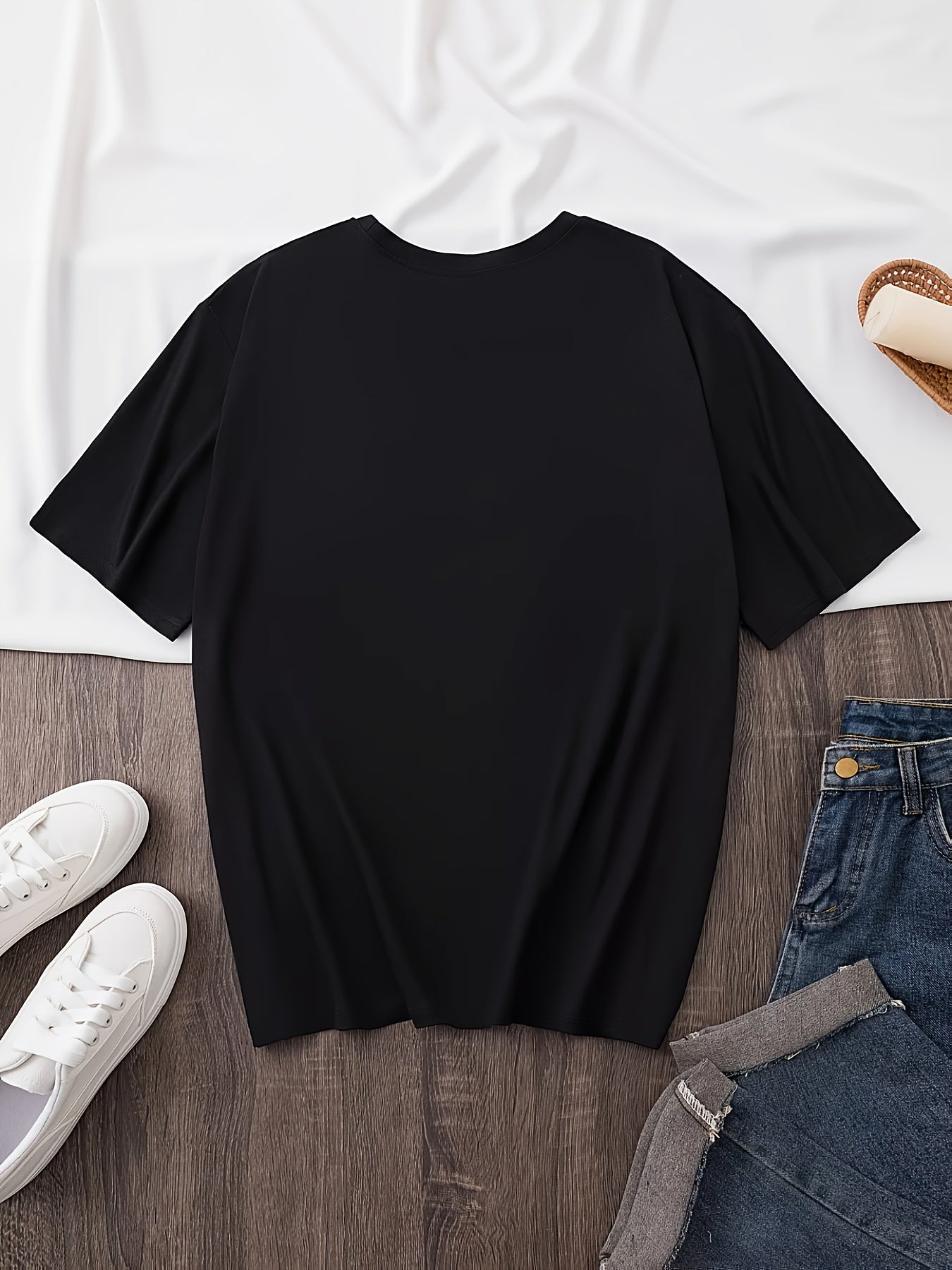 LIMITED EDITION Letter Slogan Graphic T-Shirt - Casual Round Neck Short Sleeve, Machine Washable