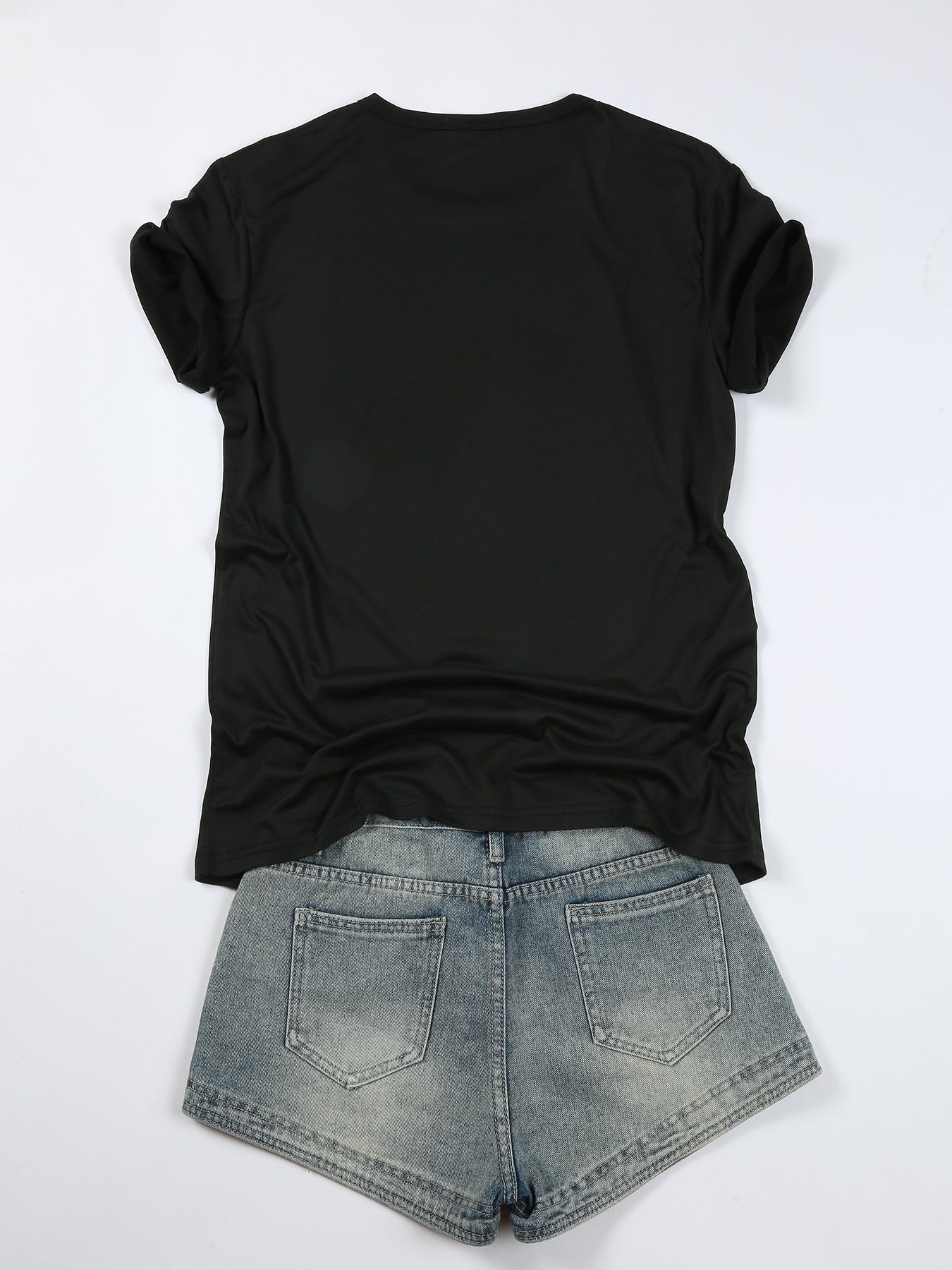 Creative Dragonfly&Butterfly&Dandelion Alphabetical Elements Printed T Shirt 3pcs Set, Summer and Spring Short Sleeve Round Neck Casual Tops Multi Sets for Women