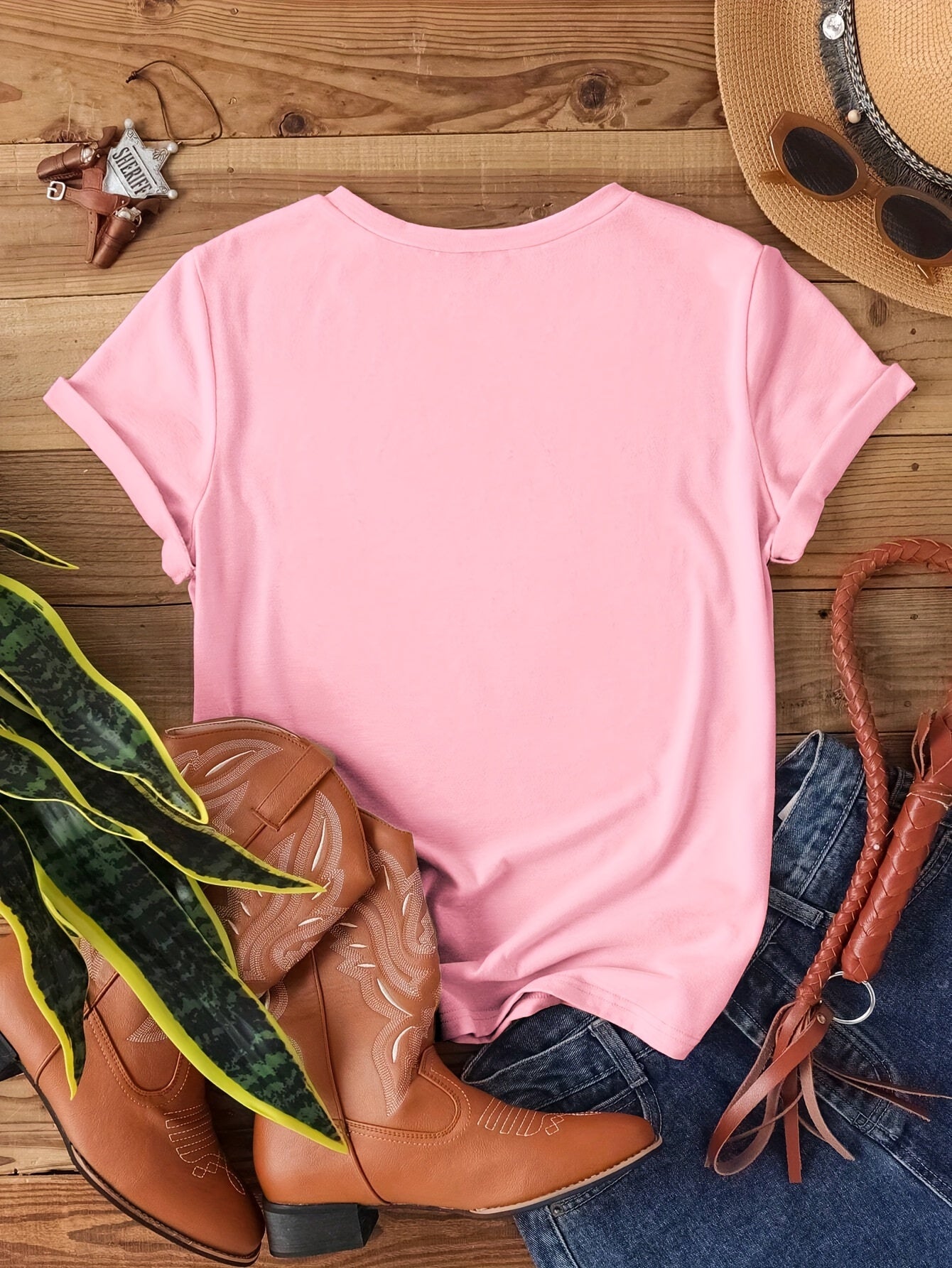 7040[2023 New Arrival Small Version Daisy Heart Print T-Shirt]